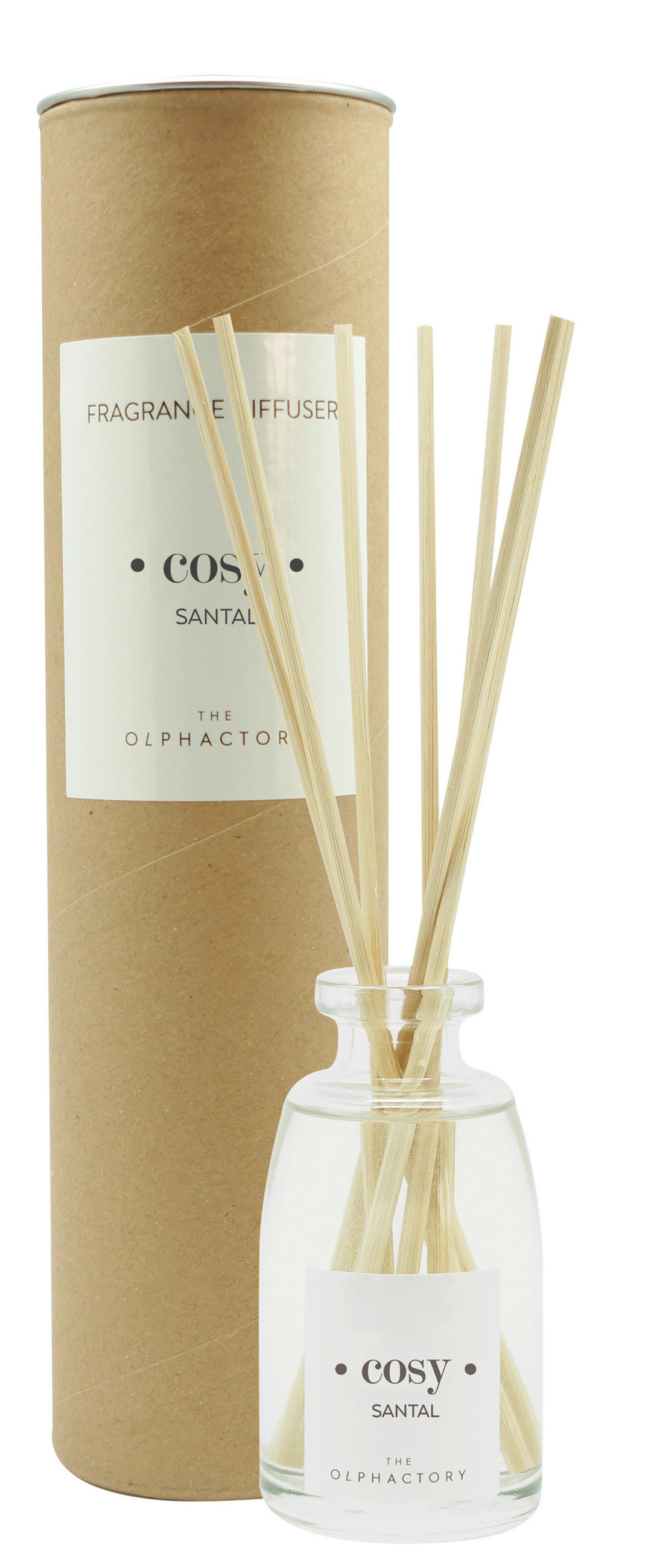 Difuzor Santal  - večbarvno, Basics, karton/steklo (100ml) - The Olphactory