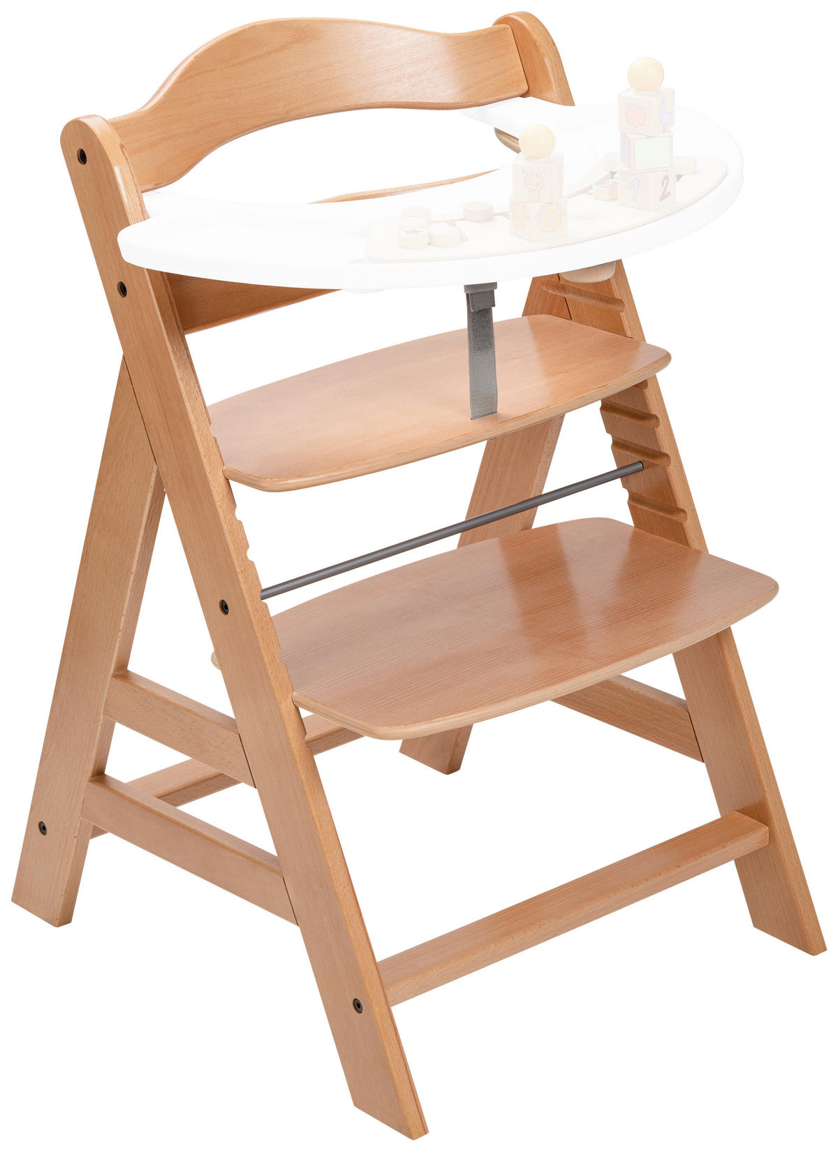 HOCHSTUHL ALPHA + Naturfarben  - Naturfarben, Basics, Holz (56/80/48cm) - Hauck
