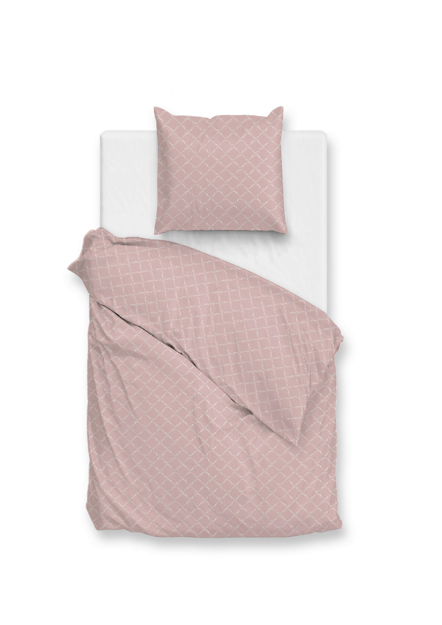 BETTWÄSCHE Linea-di-Satinado Makosatin 155/220 cm  - Rosa, Basics, Textil (155/220cm)
