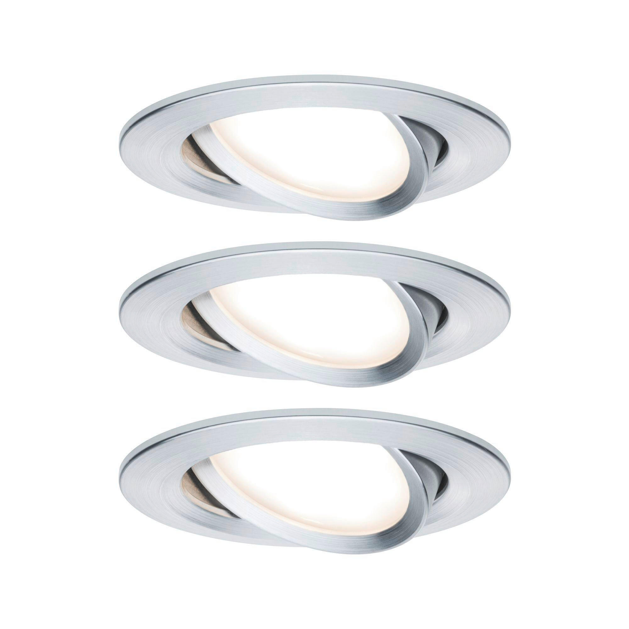 LED-DECKENLEUCHTE 8,4 cm  - Alufarben, Basics, Metall (8,4cm) - Paulmann