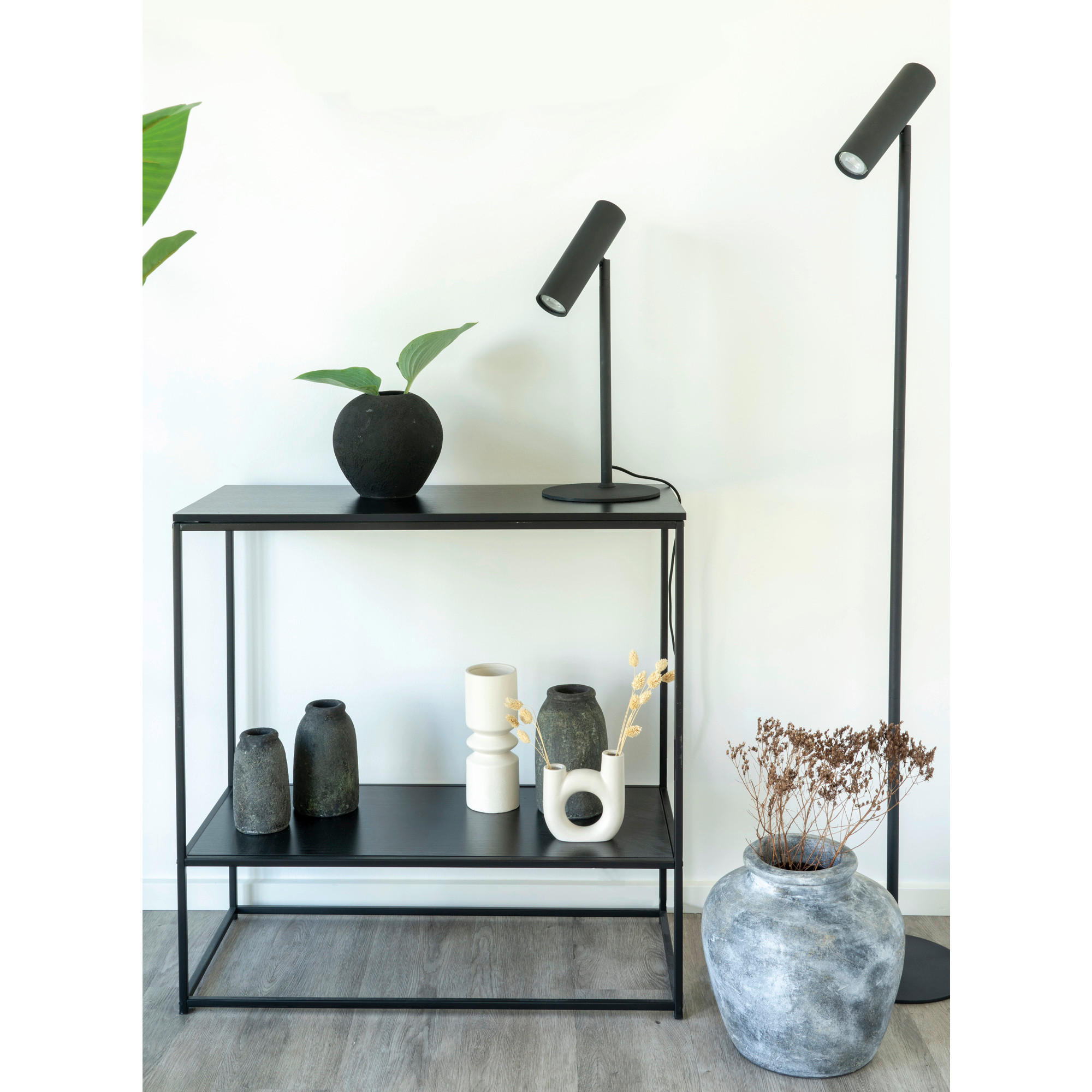 GOLVLAMPA 25/150 cm - svart, Basics, metall (25/150cm) - Ambia Home
