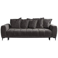 SCHLAFSOFA  mit Bettkasten erhältlich, Bettfunktion erhältlich Struktur Anthrazit  - Anthrazit/Schwarz, Design, Holz/Textil (247/94/90cm) - MID.YOU