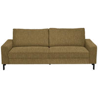 3-SITZER-SOFA in Flachgewebe Messingfarben  - Messingfarben/Schwarz, Design, Textil/Metall (218/86/97cm) - Hom`in