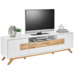 TV-ELEMENT 178/53,6/40 cm  - Eichefarben/Weiß, Design, Holz/Holzwerkstoff (178/53,6/40cm) - Xora