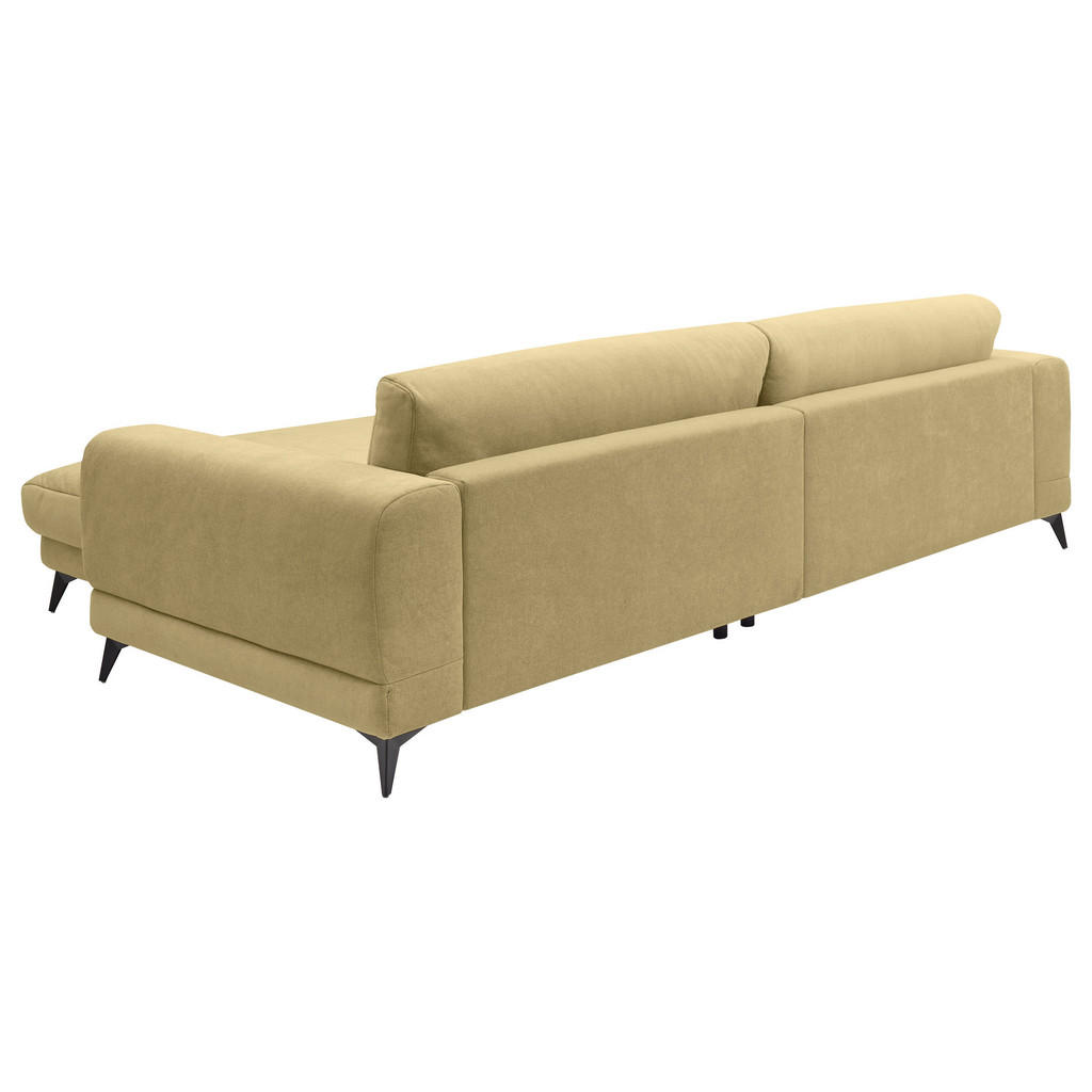 Thumbnail - SetOne by Musterring Ecksofa, Limette, Textil, Füllung: Polyester, Polyetherschaumkern, Ottomane rechts, L-Form, 292x194...