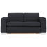 SCHLAFSOFA in Textil Schwarz - Silberfarben/Schwarz, KONVENTIONELL, Kunststoff/Textil (190/83/98cm) - Carryhome SCHLAFSOFA in Textil Schwarz - Silberfarben/Schwarz, KONVENTIONELL, Kunststoff/Textil (190/83/98cm) - Carryhome