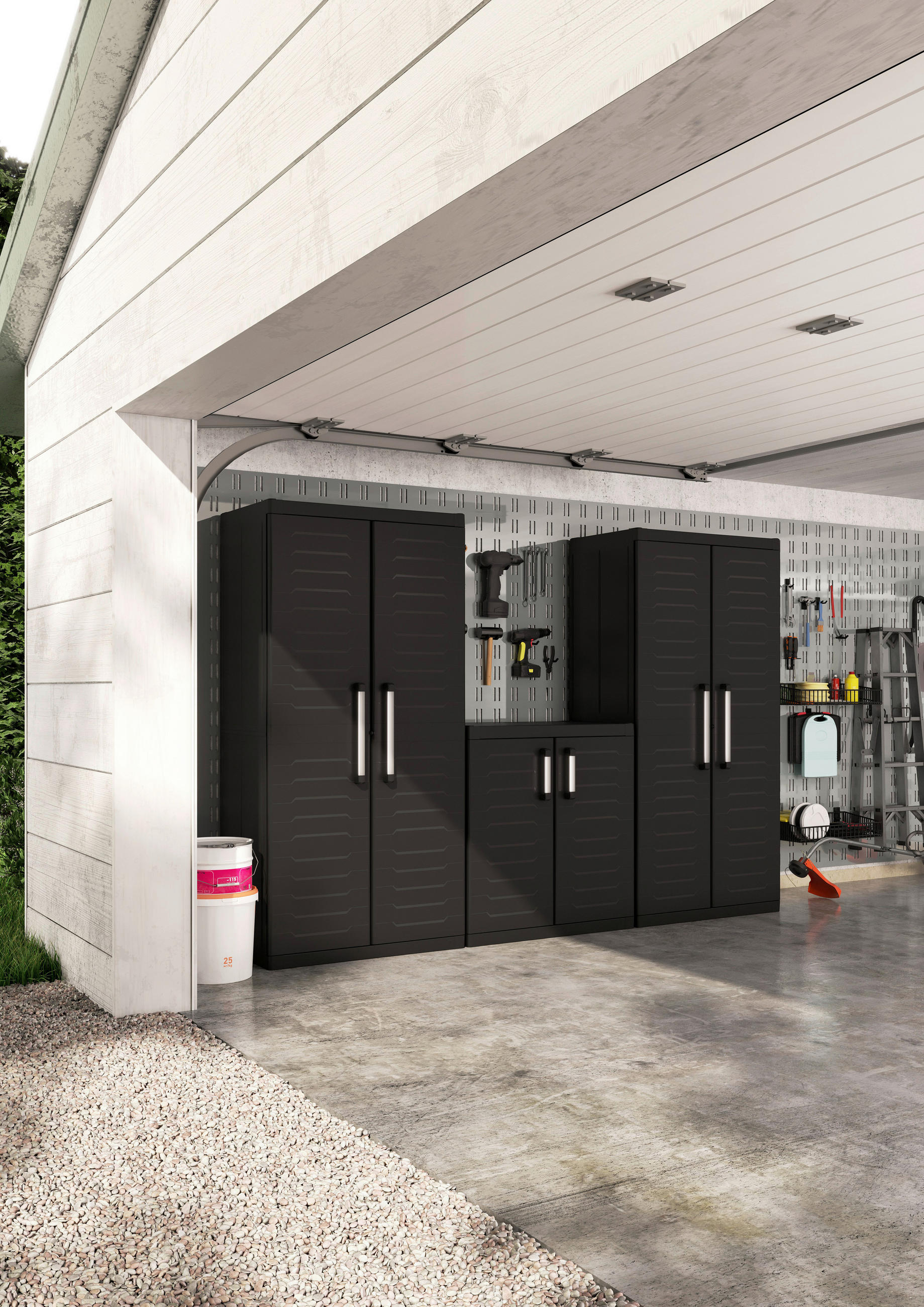 GERÄTESCHRANK 89/182/54 cm  - Schwarz, Design, Kunststoff (89/182/54cm) - Keter