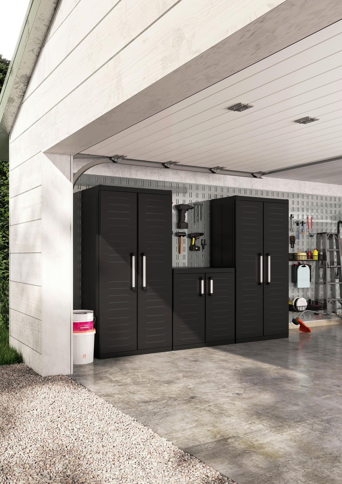 GERÄTESCHRANK 89/182/54 cm  - Schwarz, Design, Kunststoff (89/182/54cm) - Keter