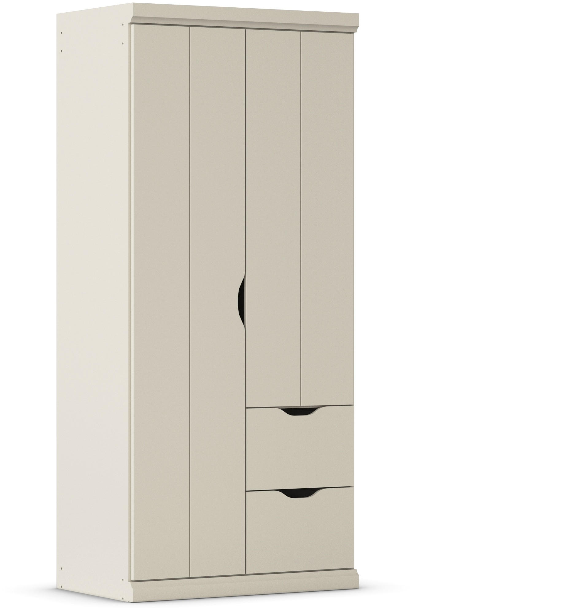 KLEIDERSCHRANK 91/203/56 cm 2-türig Champagner  - Champagner, Basics, Holzwerkstoff (91/203/56cm) - Boxxx