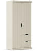 KLEIDERSCHRANK 91/203/56 cm 2-türig Champagner  - Champagner, Basics, Holzwerkstoff (91/203/56cm) - Boxxx