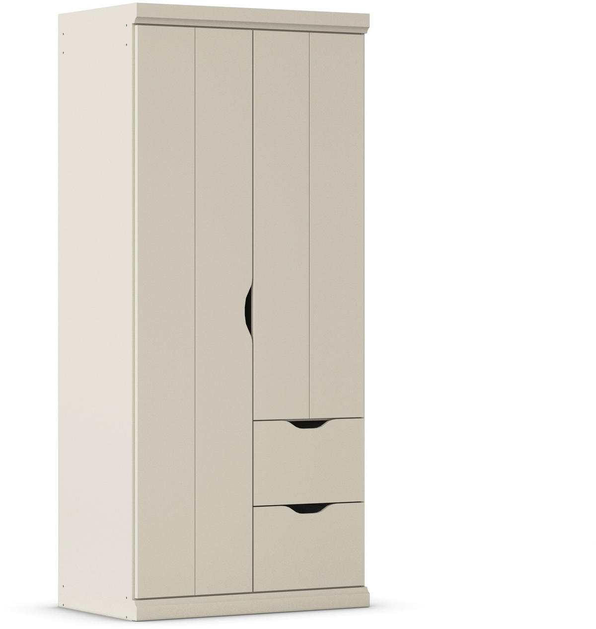 KLEIDERSCHRANK in Champagner  - Champagner, Basics, Holzwerkstoff (91/203/56cm) - Boxxx