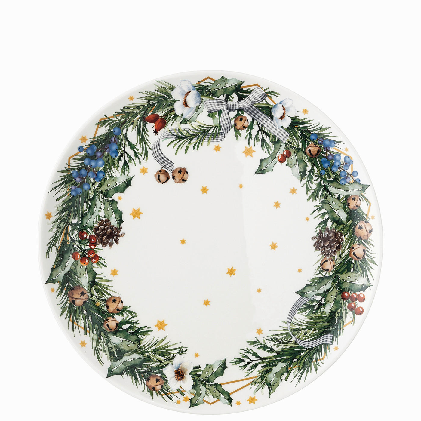 SERVIRNI KROŽNIK  Sammelserie 2024        28/28/3 cm  - gozdno zelena, Basics, keramika (28/28/3cm) - Hutschenreuther