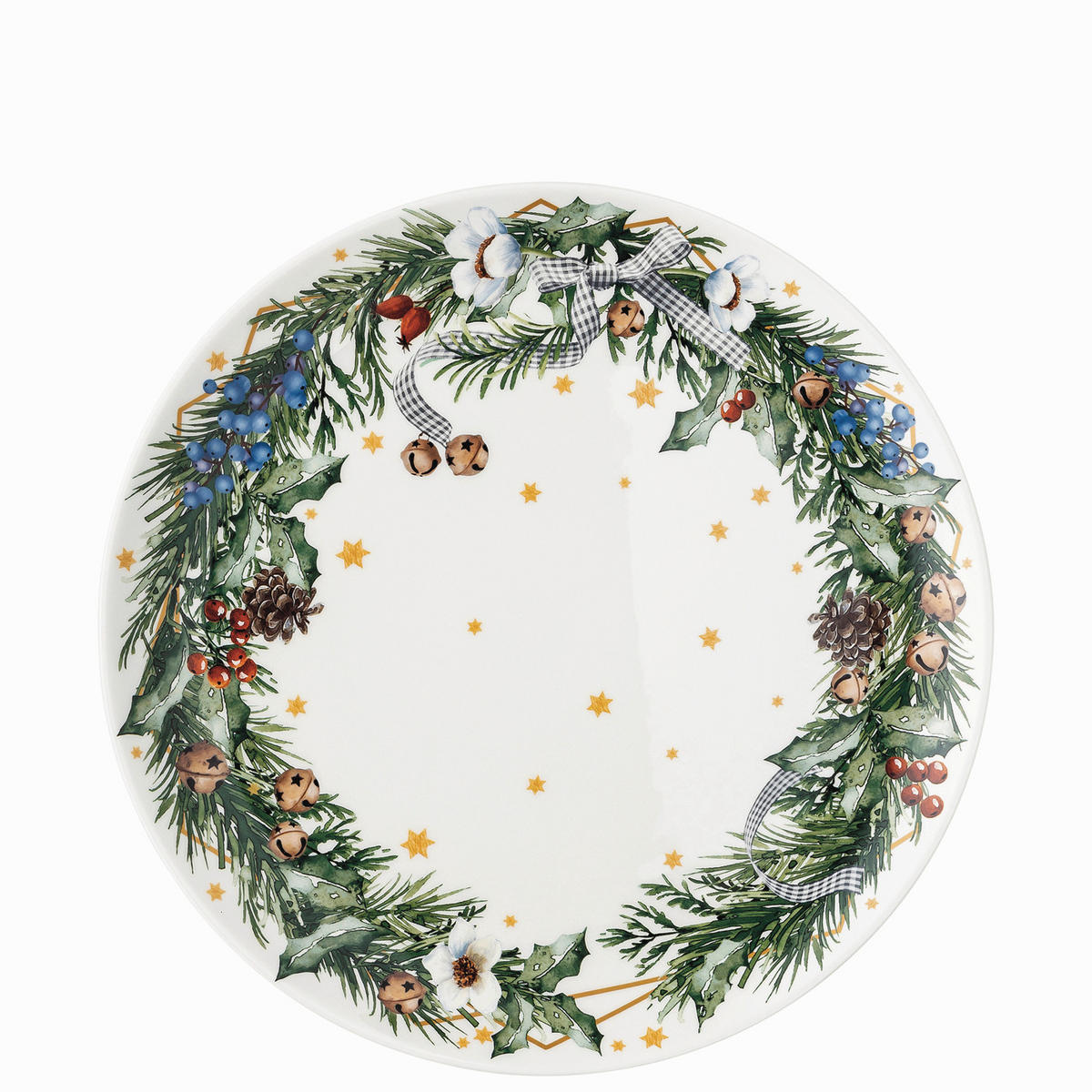 SERVIRNI KROŽNIK  Sammelserie 2024        28/28/3 cm  - gozdno zelena, Basics, keramika (28/28/3cm) - Hutschenreuther