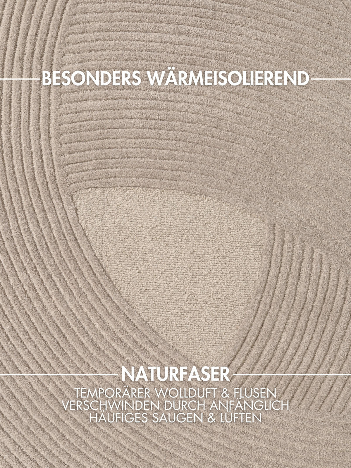 WOLLTEPPICH 200/300 cm Kensington Beige rechteckig  - Beige, Basics, Textil (200/300cm) - Ted Baker
