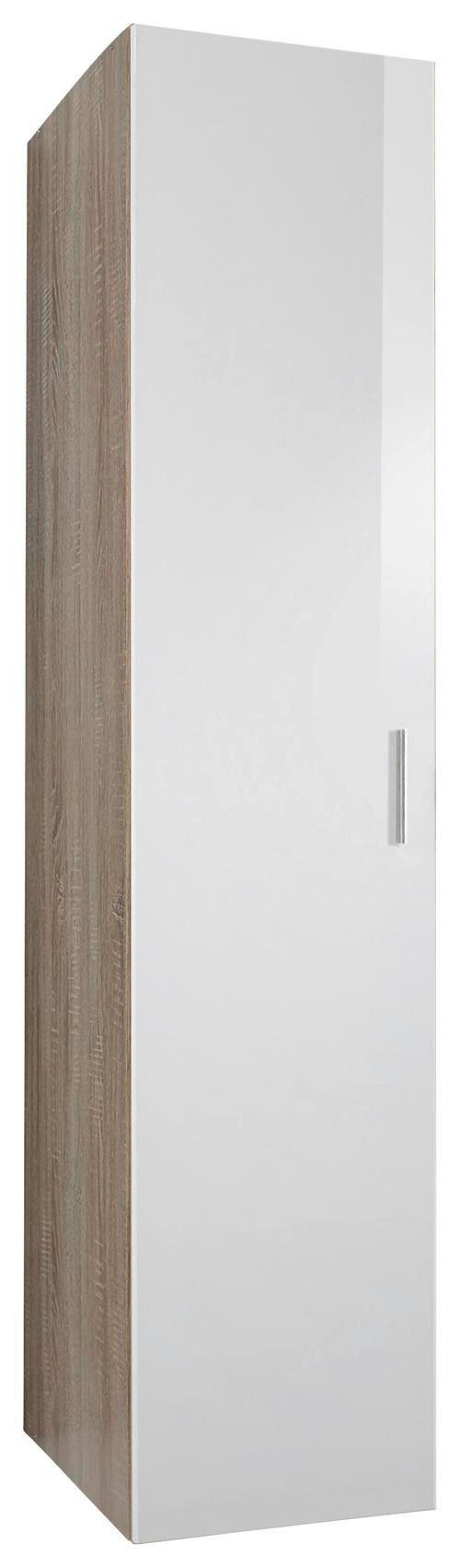 GARDEROBENSCHRANK 30/185/54 cm  - Chromfarben/Eichefarben, Design, Holzwerkstoff/Kunststoff (30/185/54cm) - Xora