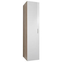 SKŘÍŇ NA ODĚV, bílá, barvy dubu, 40/185/40 cm - bílá/barvy dubu, Design, kompozitní dřevo/plast (40/185/40cm) - Xora