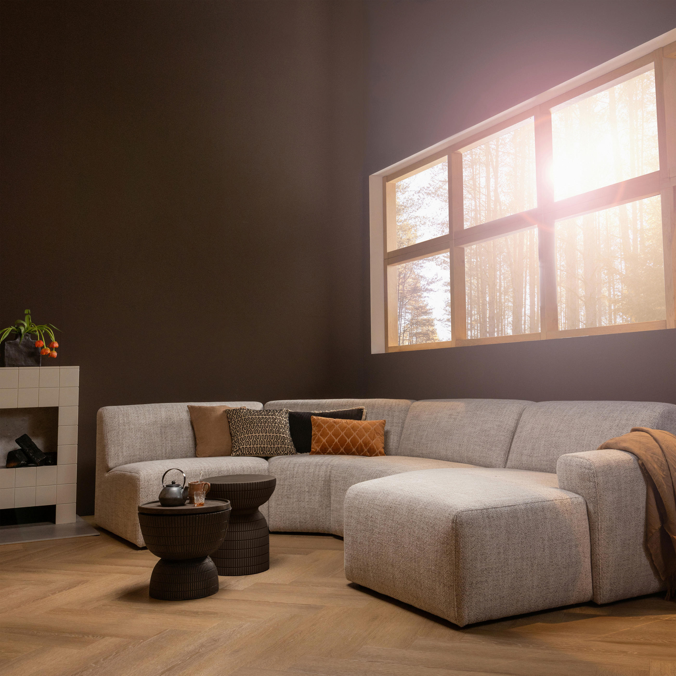 COUCHTISCH in Kunststoff 40/40/35 cm  - Dunkelbraun/Braun, Design, Kunststoff (40/40/35cm) - Livetastic