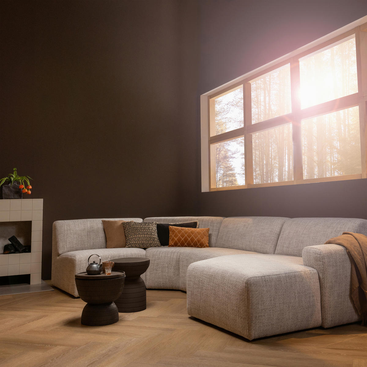 COUCHTISCH in Kunststoff 40/40/35 cm  - Dunkelbraun/Braun, Design, Kunststoff (40/40/35cm) - Livetastic