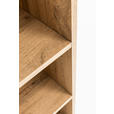 MIDISCHRANK 30/130/35 cm - Eiche Wotan/Silberfarben, Natur, Holzwerkstoff/Kunststoff (30/130/35cm) - Xora