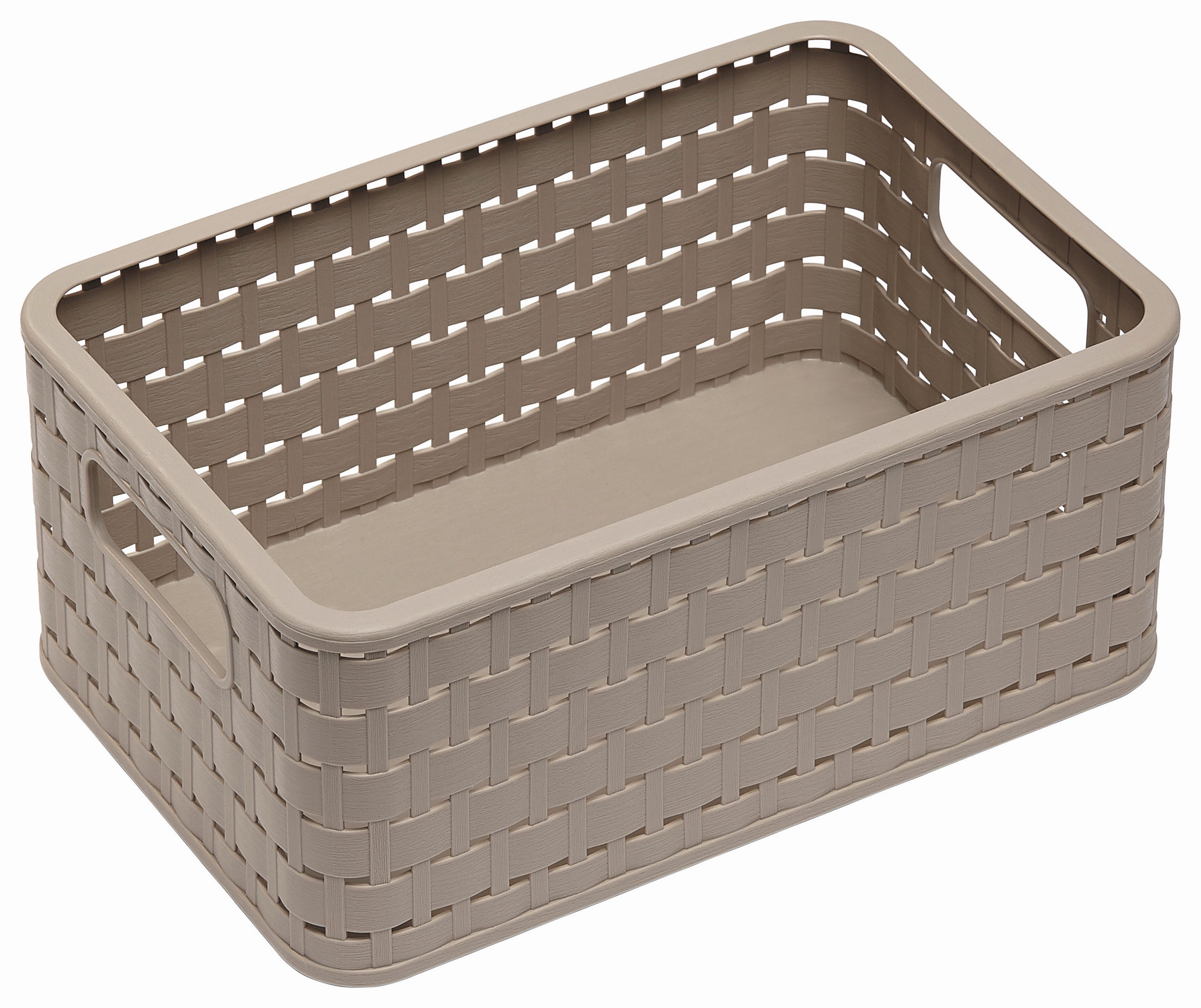 KORB - Cappuccino, Basics, Kunststoff (32,8/23,8/16cm) - Rotho