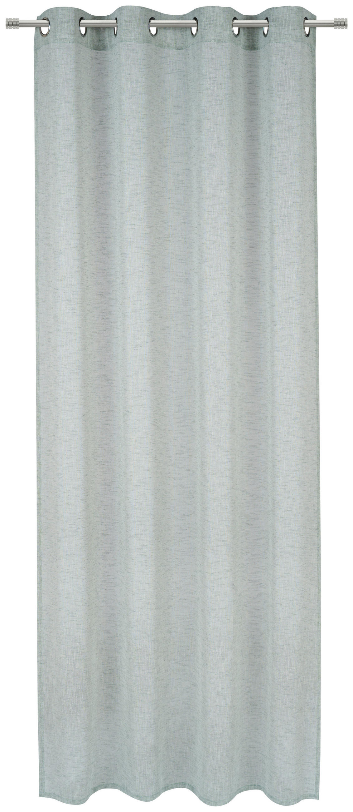 ZÁVES S OČKAMI, polopriehľadné, 140/245 cm - zelená, Basics, textil (140/245cm) - Esposa