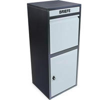 PAKETBOX 41/103/38 cm  - Schwarz/Grau, Basics, Metall (41/103/38cm)