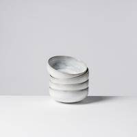 SNACKSCHALENSET TIEFER SEE   - Hellgrau/Weiß, Basics, Keramik (12,3/4,7cm) - Gipfelstück