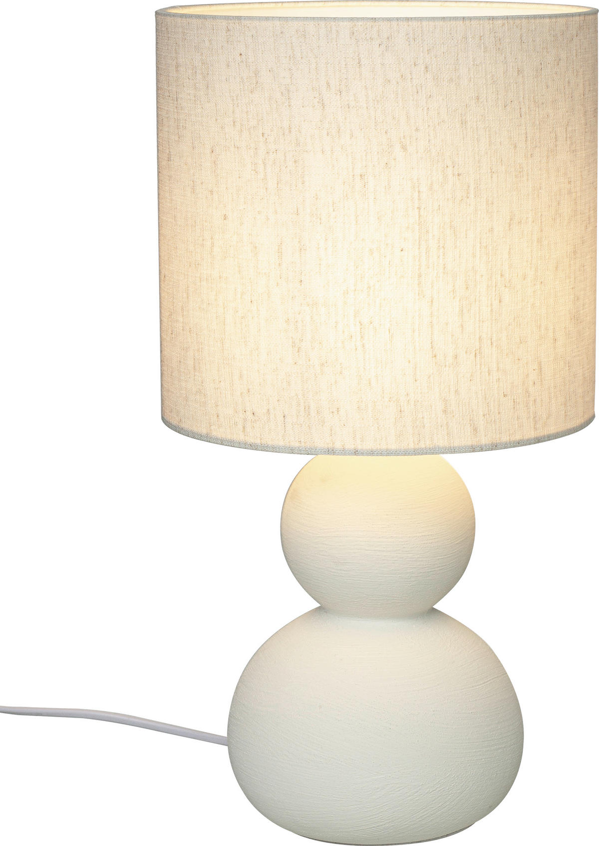 BORDSLAMPA 22/42/22 cm   - cremefärgad, Design, metall/textil (22/42/22cm) - Best Price