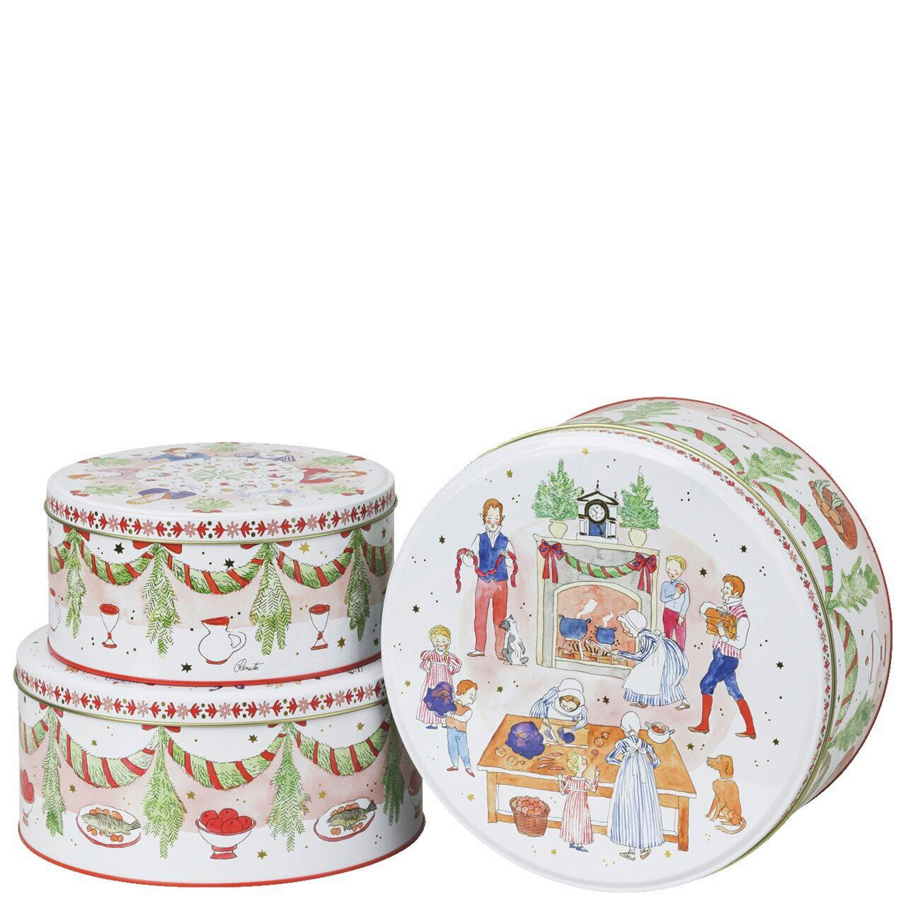 KEKSDOSENSET Sammelkollektion 26 - Weihnachtsschmaus 3-teilig  - Multicolor, Basics, Metall - Hutschenreuther