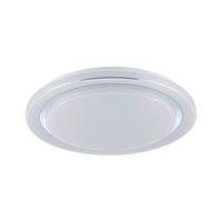 DECKENLEUCHTE  48,5/7,5 cm    - Chromfarben/Weiß, Basics, Kunststoff/Metall (48,5/7,5cm) - Paulmann