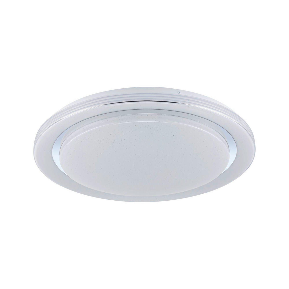 DECKENLEUCHTE  48,5/7,5 cm    - Chromfarben/Weiß, Basics, Kunststoff/Metall (48,5/7,5cm) - Paulmann