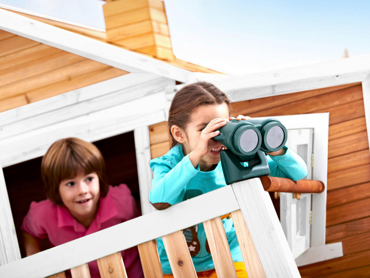 SPIELTURM 432/288/193 cm  - Lila/Braun, KONVENTIONELL, Holz (432/288/193cm) - Ambia Garden
