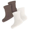 SOCKEN 2 Stück  - Creme/Braun, Basics, Textil (15/16null) - Avelia