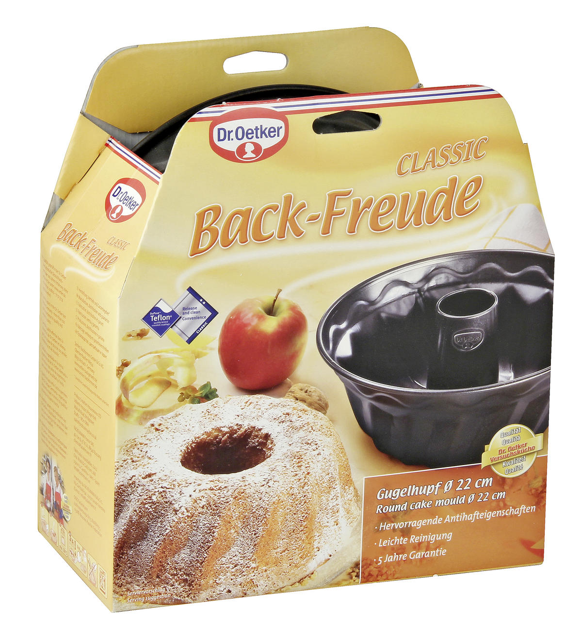 GUGELHUPFFORM  - Schwarz, Basics, Metall (22/11,5cm) - Dr.Oetker