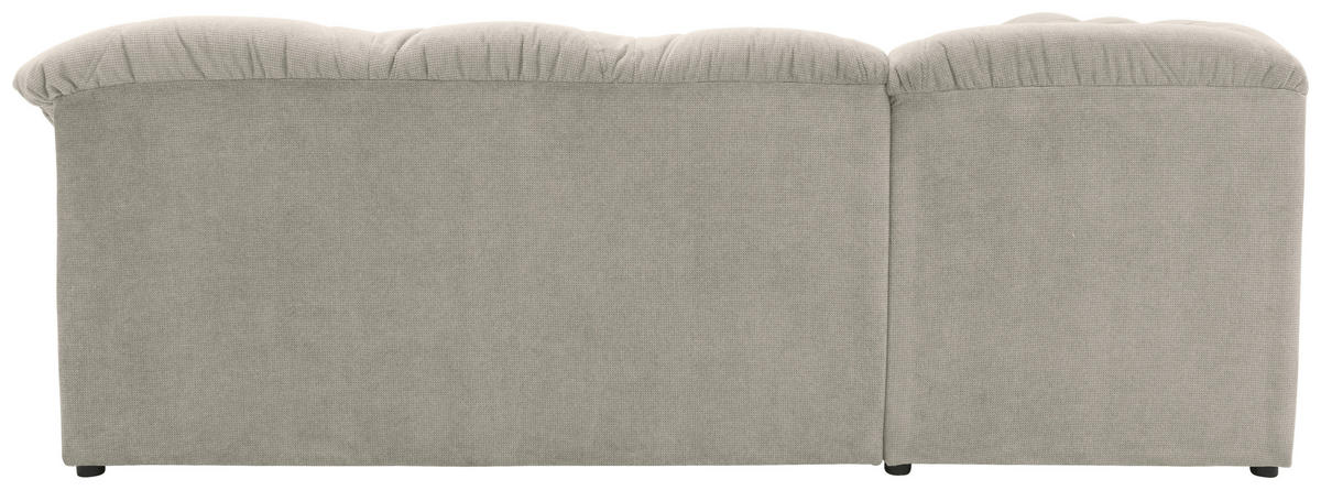 ECKSOFA Hellgrau Mikrofaser  - Hellgrau/Schwarz, KONVENTIONELL, Kunststoff/Textil (192/243cm) - MID.YOU