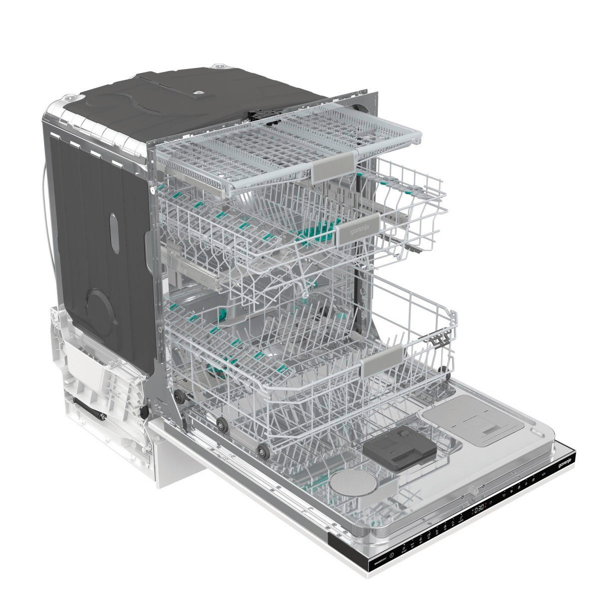 GESCHIRRSPÜLER GV693C60UVAD  - Schwarz, Basics, Kunststoff/Metall (59,8/81,6/55,5cm) - Gorenje