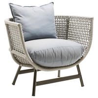 LOUNGESESSEL Schwarz, Hellgrau  - Hellgrau/Schwarz, MODERN, Kunststoff/Textil (90/75/70cm) - Jan Kurtz