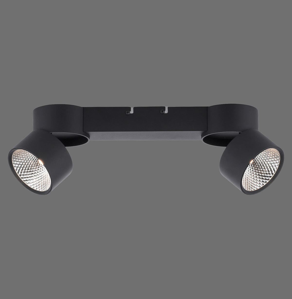 LED-DECKENLEUCHTE 40/20/13,5 cm   - Schwarz, KONVENTIONELL, Kunststoff/Metall (40/20/13,5cm) - Neuhaus PURE