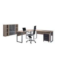 BÜRO - Anthrazit Hochglanz/Sonoma Eiche, MODERN, Holzwerkstoff - MID.YOU