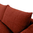 ECKSOFA Rostfarben Flachgewebe  - Rostfarben/Buchefarben, KONVENTIONELL, Holz/Textil (144/230cm) - Carryhome