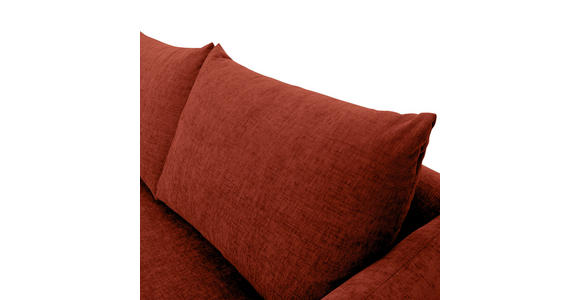 ECKSOFA Rostfarben Flachgewebe - Rostfarben/Buchefarben, KONVENTIONELL, Holz/Textil (144/230cm) - Carryhome