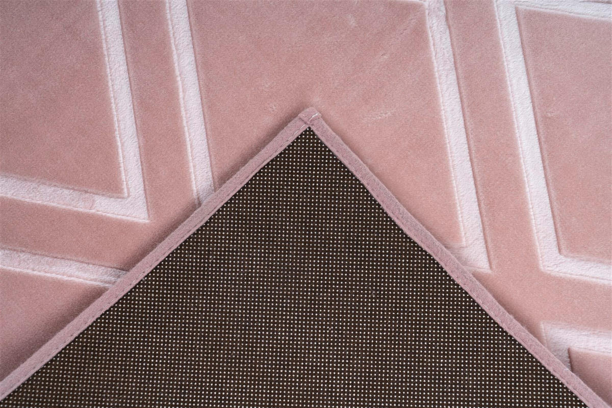 LÄUFER 80/300 cm Monroe 300 Rosa Rosa  - Rosa, KONVENTIONELL, Kunststoff/Textil (80/300cm)