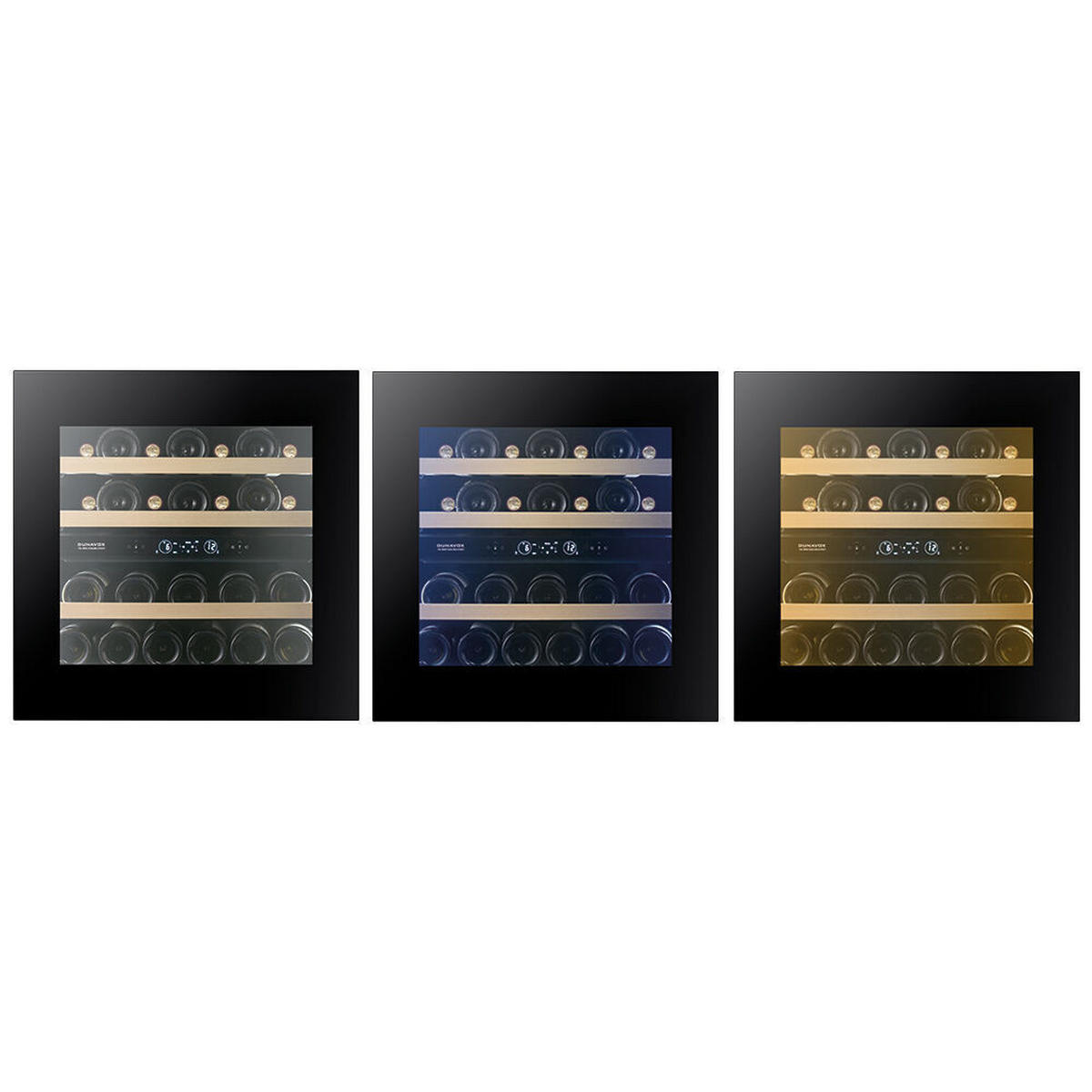 WEINKÜHLSCHRANK DVN-32.85DB.TO  - Schwarz, Basics, Glas/Holz (59/71,5/59cm)