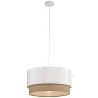 HÄNGELEUCHTE 45/120 cm  - Naturfarben/Weiß, Trend, Kunststoff/Textil (45/120cm) - Collett's Monde