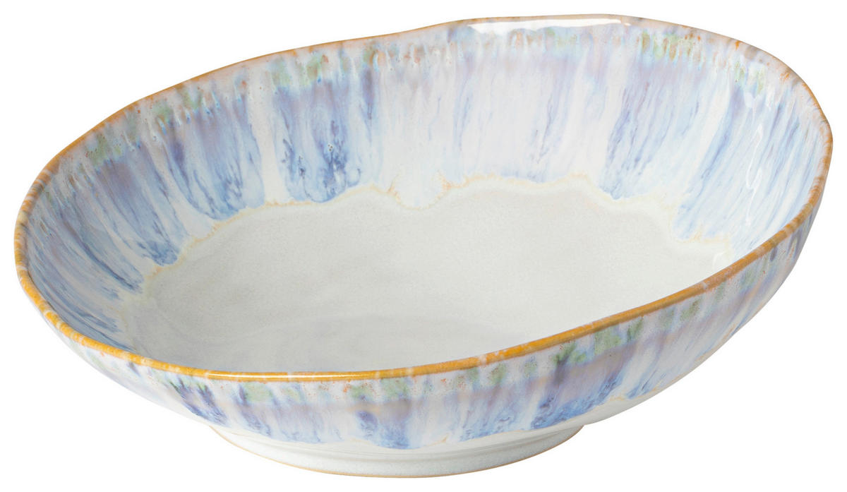 SCHALE BRISA   - Weiß/Hellblau, Basics, Keramik (24/9cm) - Costa Nova