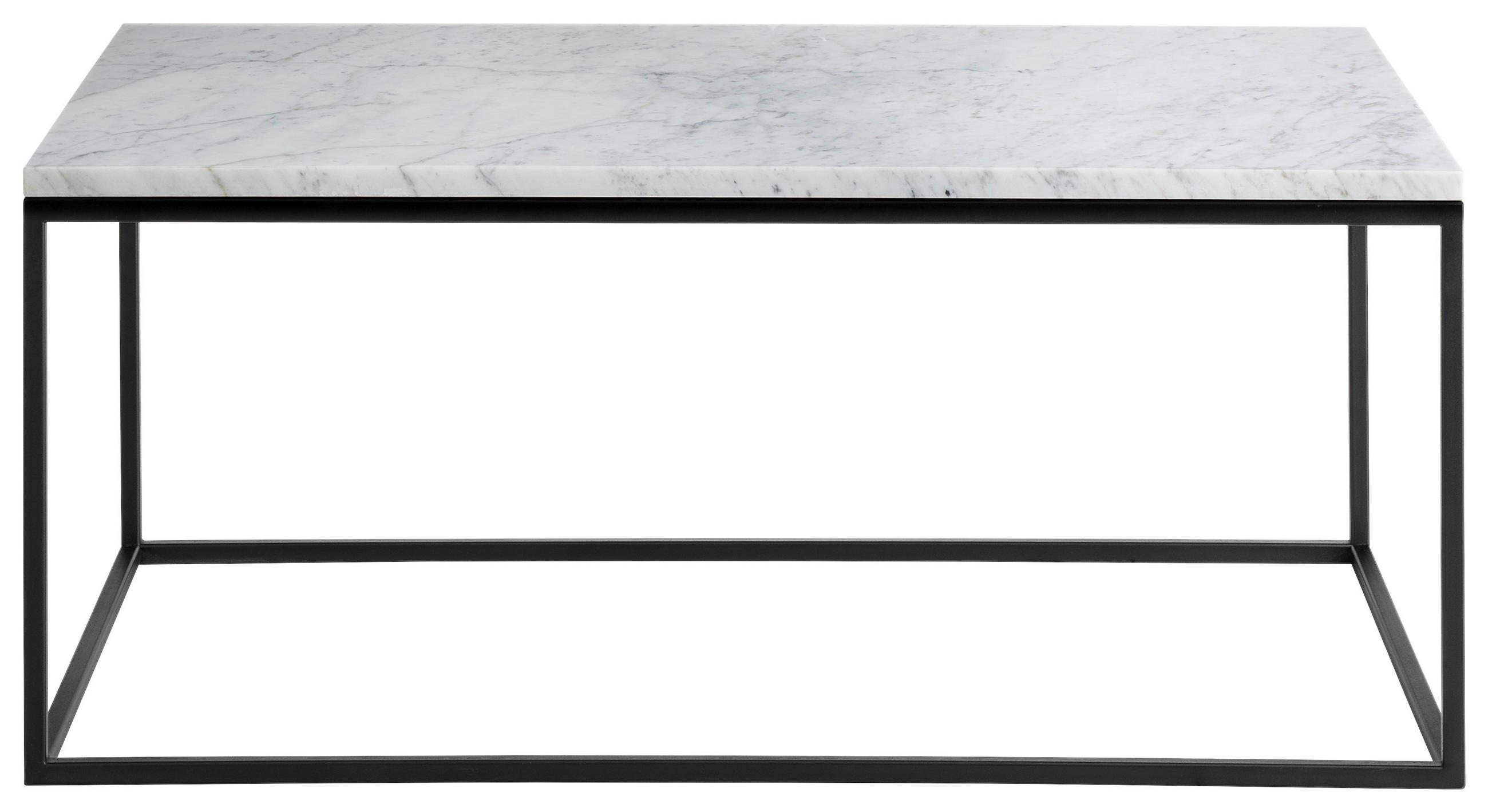 COUCHTISCH in Stein 100/60/42,5 cm  - Schwarz, Design, Stein/Metall (100/60/42,5cm) - Johann Jakob