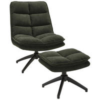 RELAX FOTEL SZETT - fekete/szürke, Design, textil/fém (65/92/81cm) - Hom`in