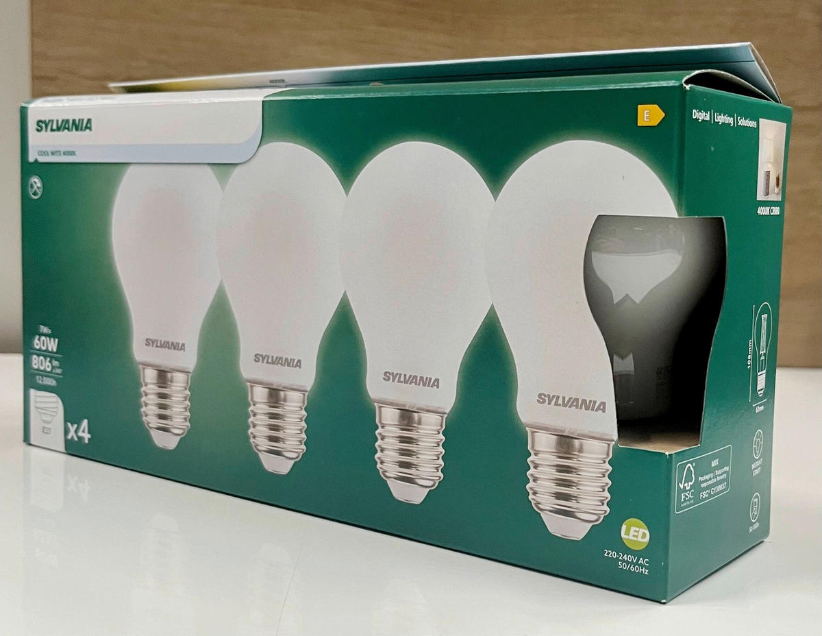 LED FILAMENT IZZÓ   7 W E27  - magasfényű fehér, Basics, üveg/fém (60/108/60cm)