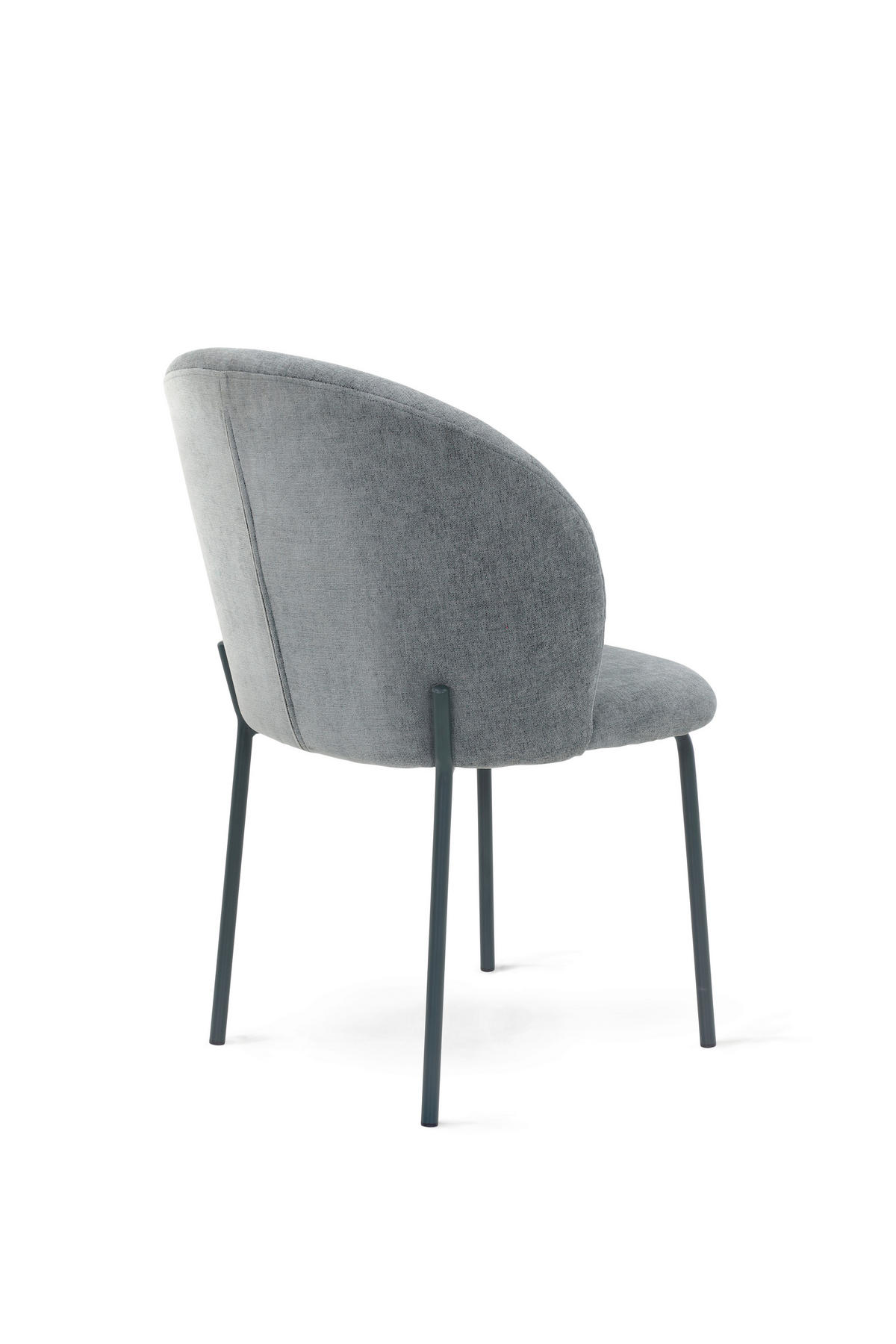 STUHL  in Stahl Chenille Metall, Textil  - Schwarz/Grau, Basics, Textil/Metall (51/83/59cm) - Tom Tailor