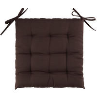 PODUŠKA NA SEDENIE, 40/40 cm - hnedá, Basics, textil (40/40cm) - Boxxx